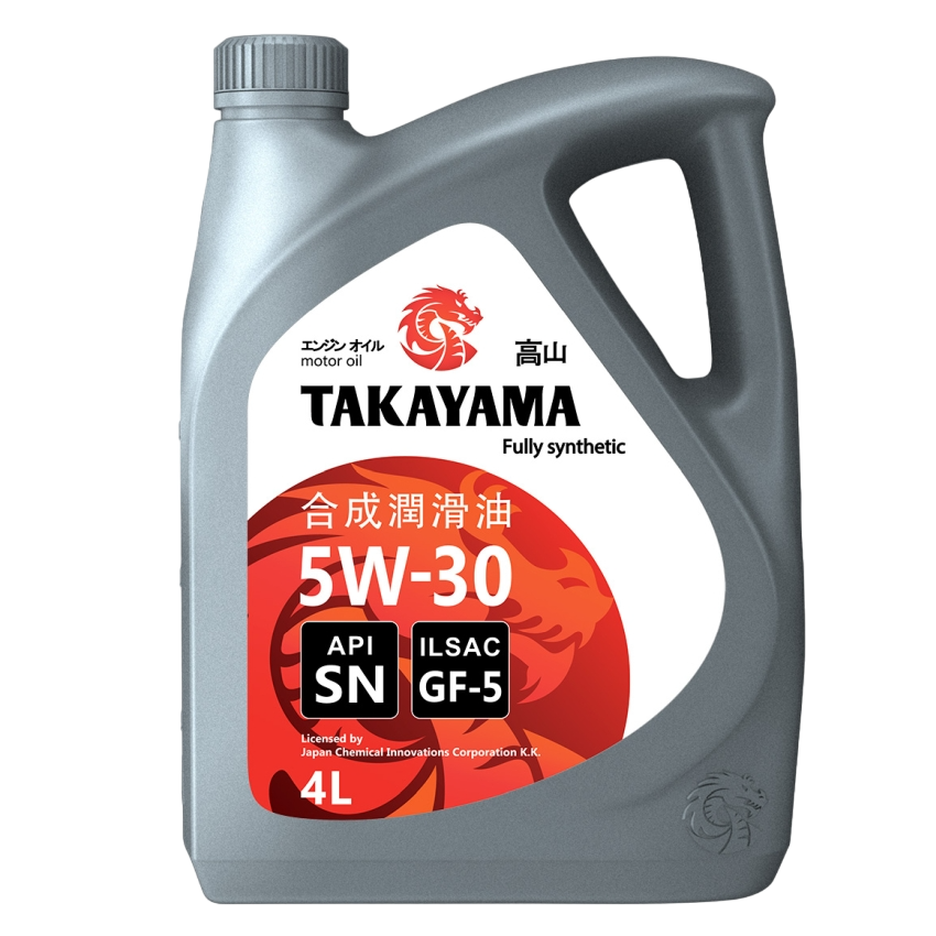 TAKAYAMA SAE 5W-30 Adaptec ILSAC GF-5, API SN синтетическое 4л