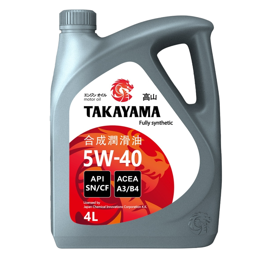 TAKAYAMA SAE 5W-40 Adaptec API SN/CF, ACEA A3/B4 синт 4л