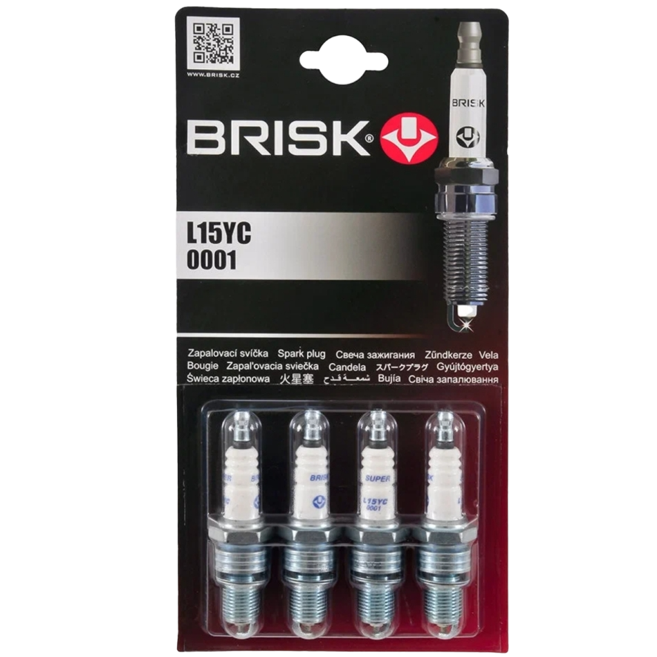 Свечи зажигания Brisk L15YC-J 4шт ВАЗ 2101-08 медный электрод