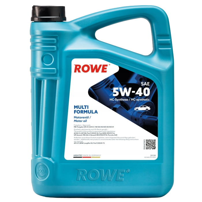 ROWE Hightес Synt ASIA SAE 5W-20 NEW 4л