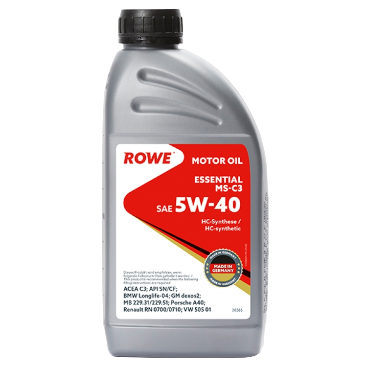 ROWE Еssential SAE 5W-40 MS-C3,SN/CF, 1л