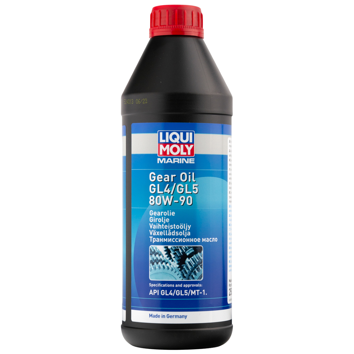 Минеральное трансмиссионное масло для водной техники LiquiMoly Marine Gear Oil 80W-90 1л