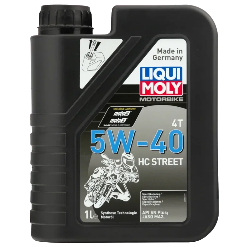 Масло моторное синтетическое Liqui Moly 4T Motorbike 4T 5W-40 HC Street HC синтетическое 1л