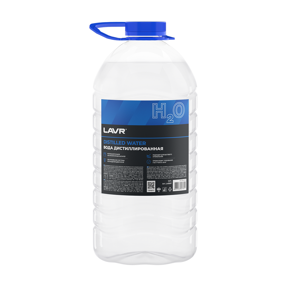 Ln5007 LAVR Вода дистиллированная Distilled Water 3,8 л