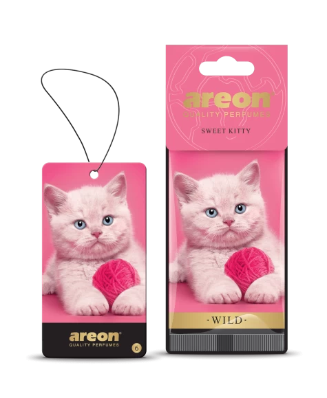 Ароматизатор для авто AREON «WILD» Sweet Kitty (милые котята) AW06