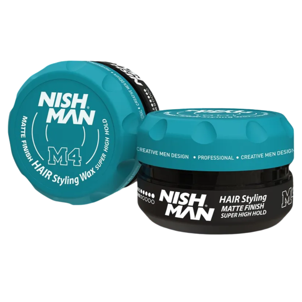 NISHMAN М4 Матовый воск для волос супер сильной фиксации Matte Finish Super High Hold Wax 100мл