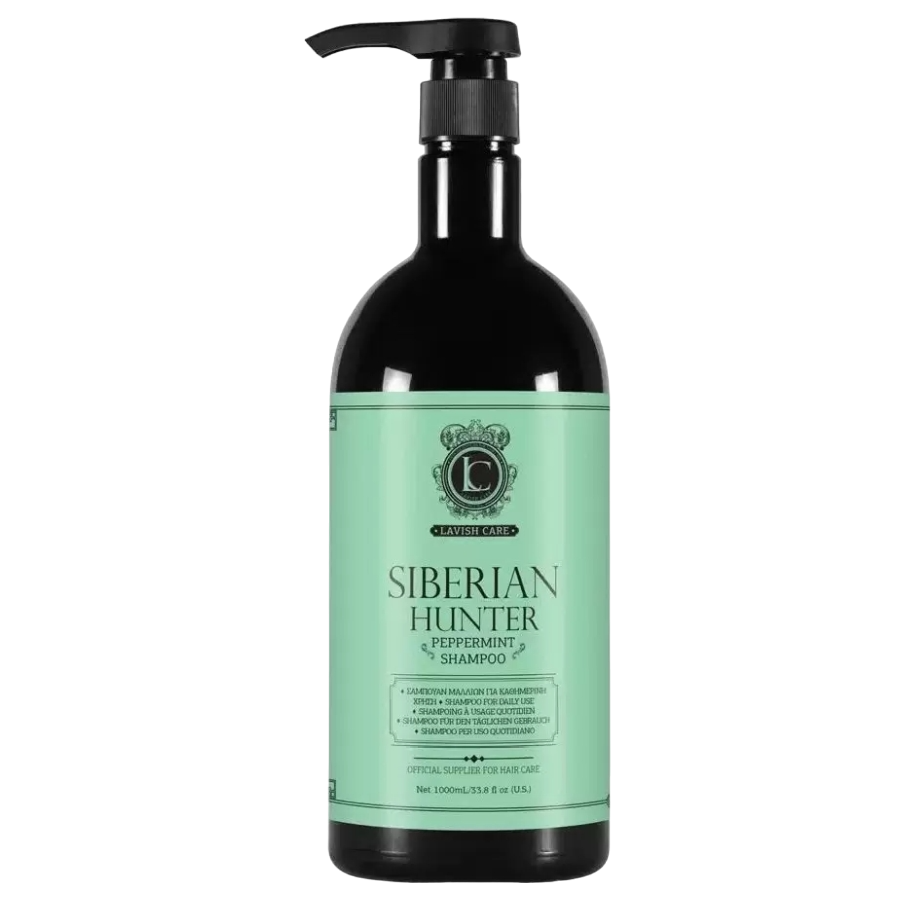 Lavish Care Шампунь для ежедневного использования Siberian Hunter Peppermint Shampoo + Дозатор 1000мл