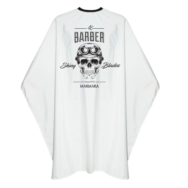 Marmara Barber Пеньюар Skull White 150х160см