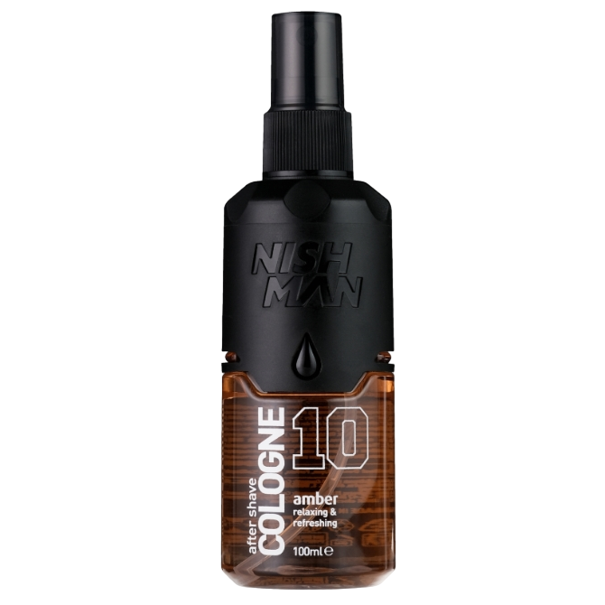 NISHMAN 10 Aftershave Cologne Amber Одеколон после бритья 100мл