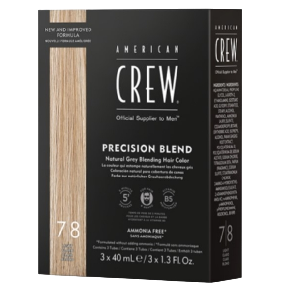 AC PRECISION BLEND Камуфляж для седых волос Блондин 7/8 3*40мл