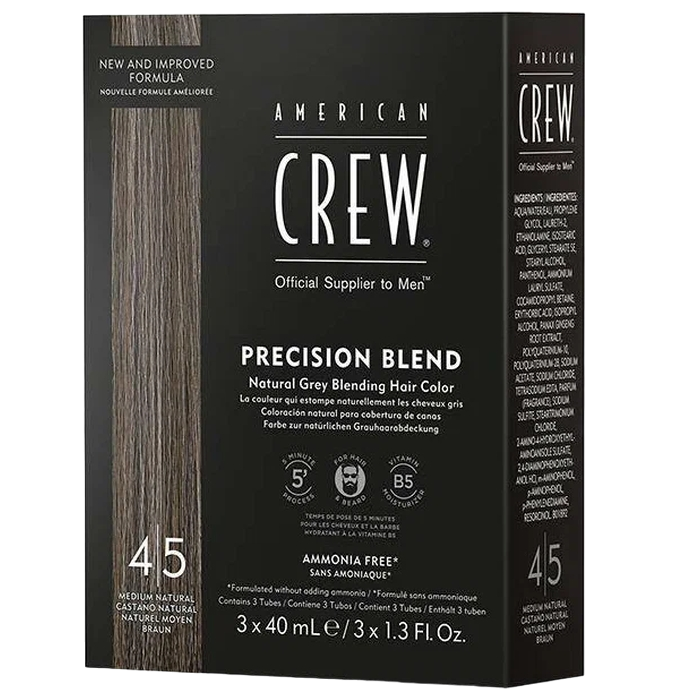 AC PRECISION BLEND Камуфляж для седых волос Средний натуральный 4/5 3*40мл