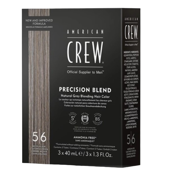 AC PRECISION BLEND Камуфляж для седых волос Средний пепельный 5/6 3*40мл