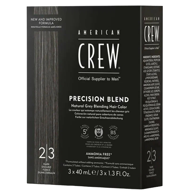 AC PRECISION BLEND Камуфляж для седых волос Темный натуральный 2/3 3*40мл