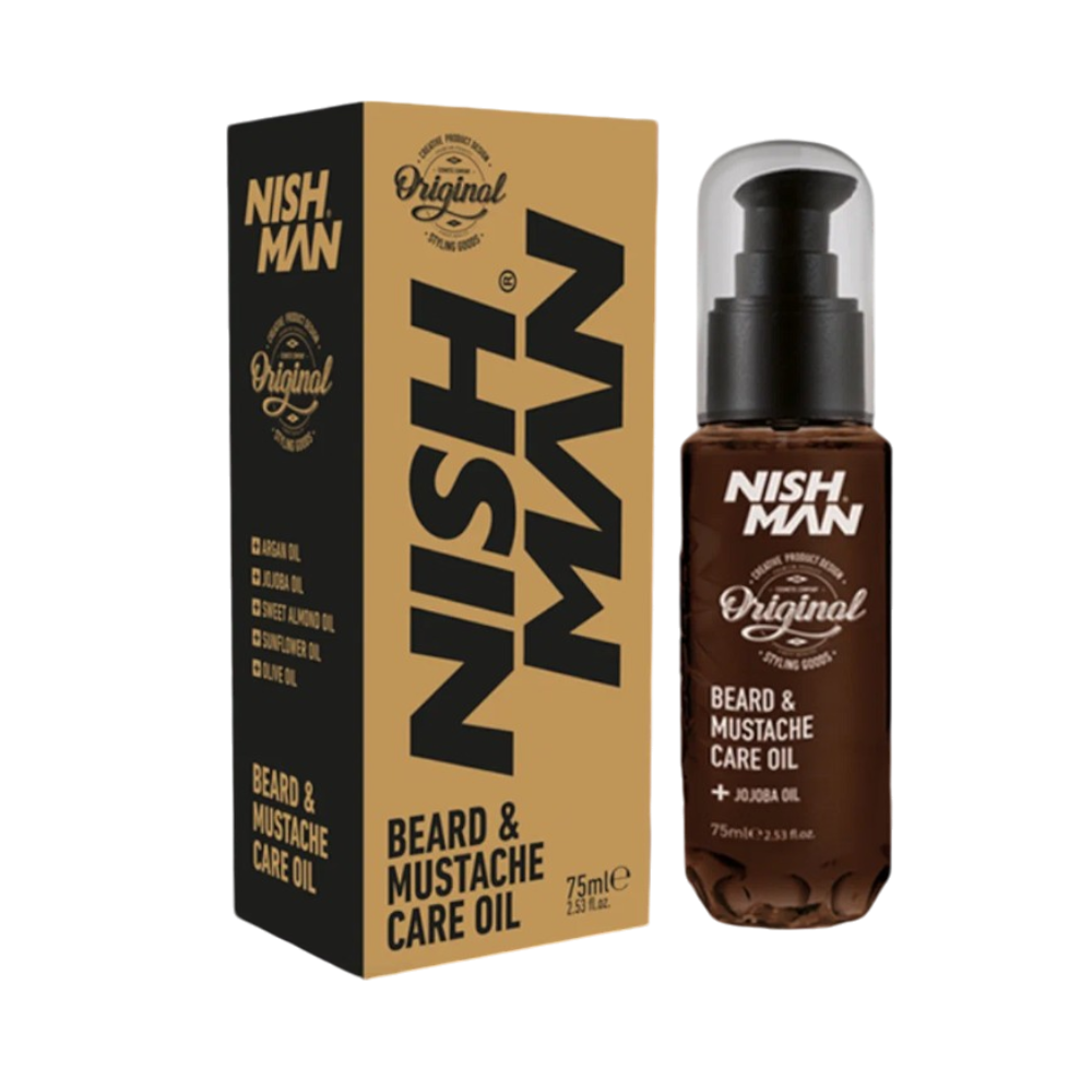 NISHMAN Масло для бороды BEARD & MUSTACHE CARE OIL 75мл