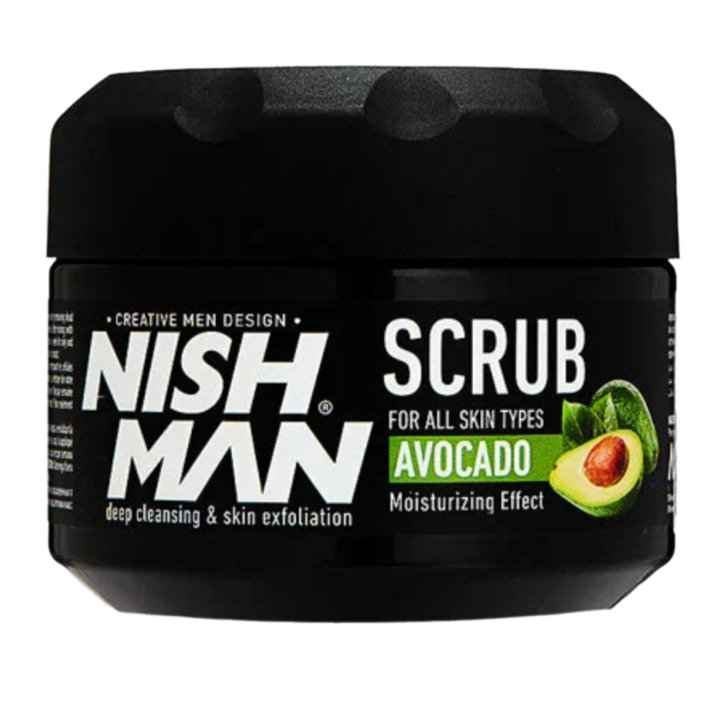 NISHMAN Cкраб для лица с авокадо Face&Skin Scrub Avocado 300мл