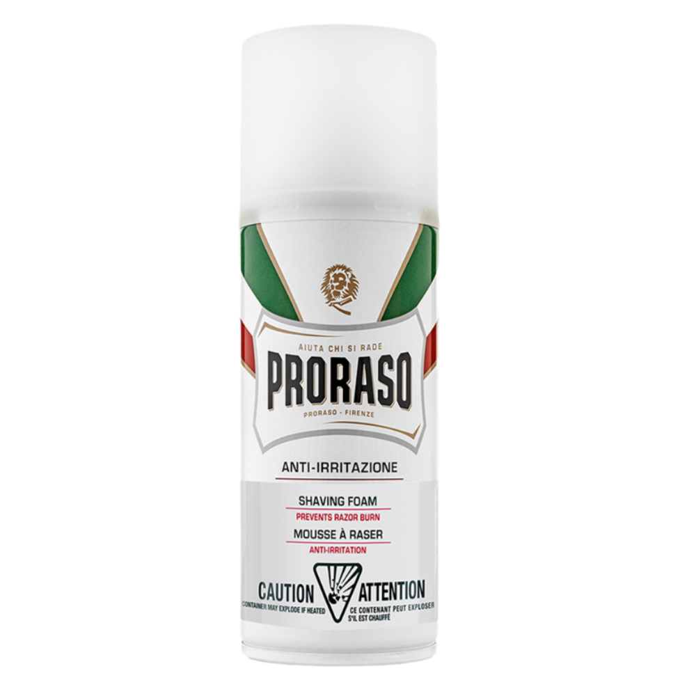 PRORASO Пена для бритья для чувствительной кожи с зеленым чаем и овсом 50мл