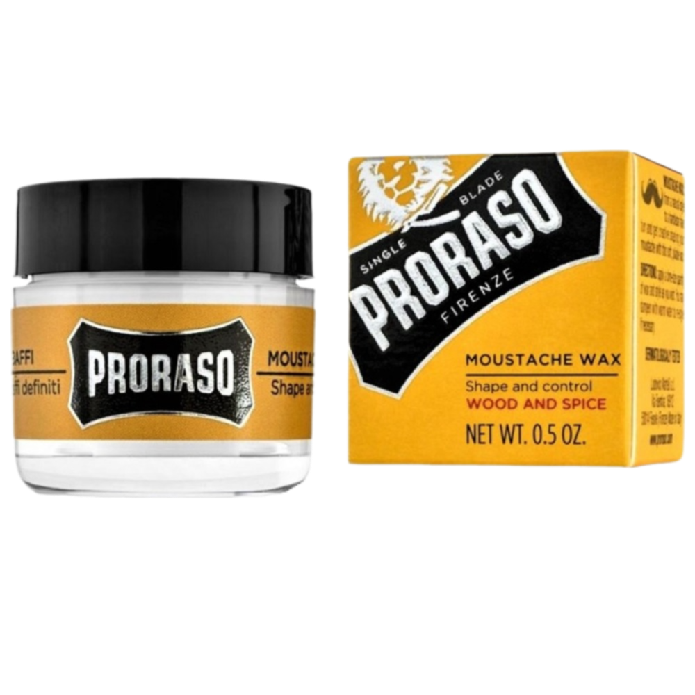 PRORASO Воск для усов WOOD AND SPICE 15мл