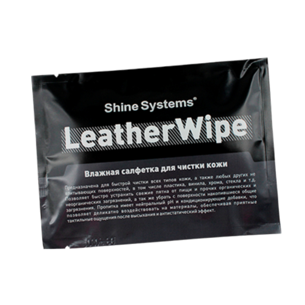 Shine Systems LeatherWipe влажная салфетка для чистки кожи 1шт