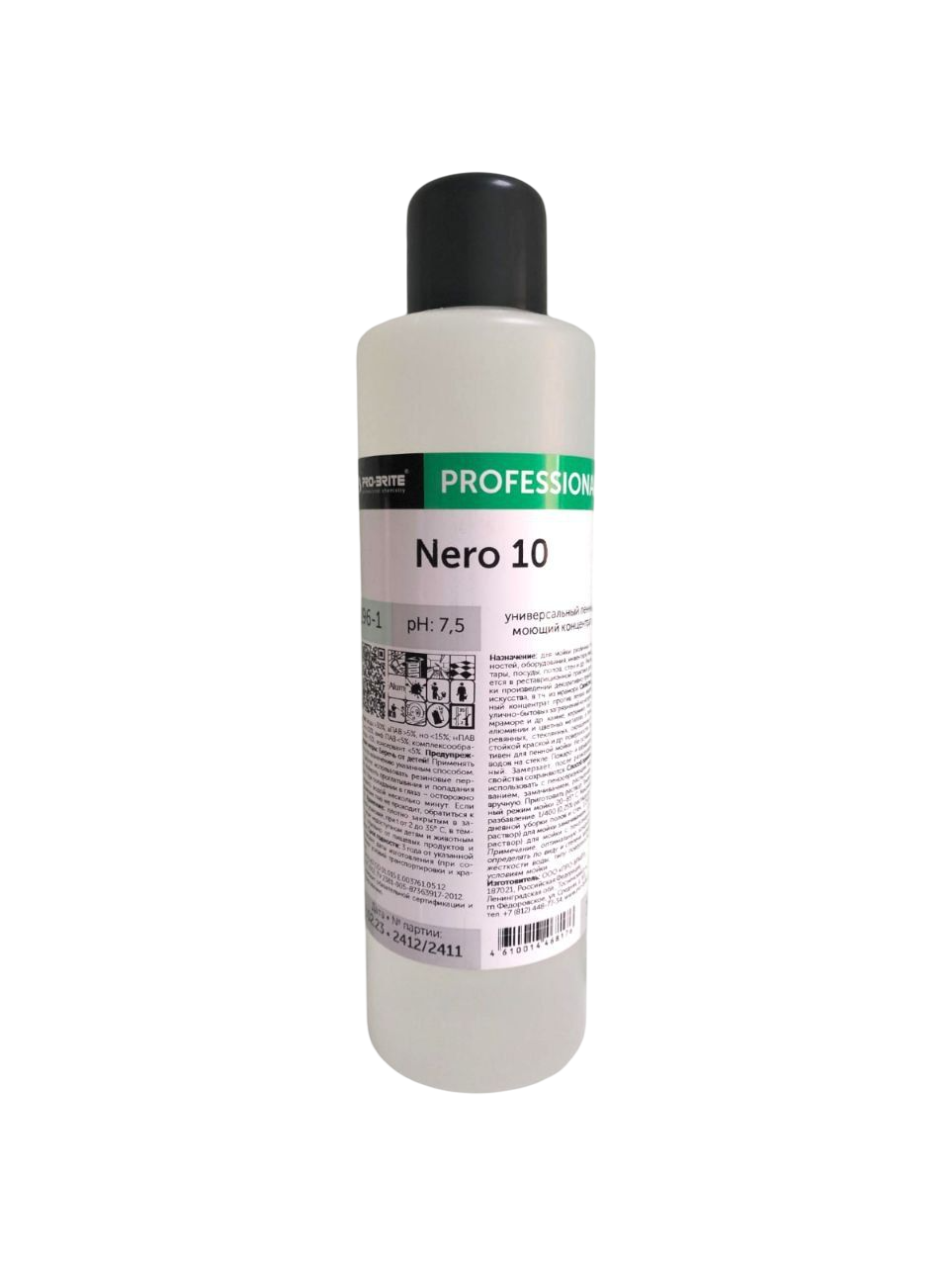 Nero 10 Универсальный пенный моющий концентрат PRO-BRITE 1л