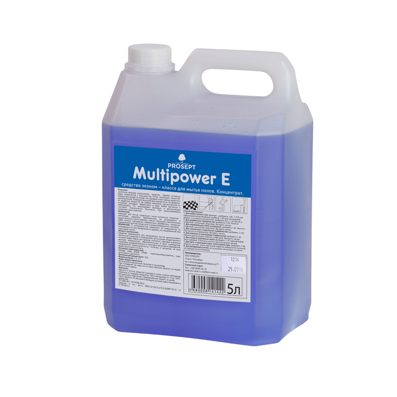 Multipower E Щелочное моющее средство для мытья полов Prosept 5л