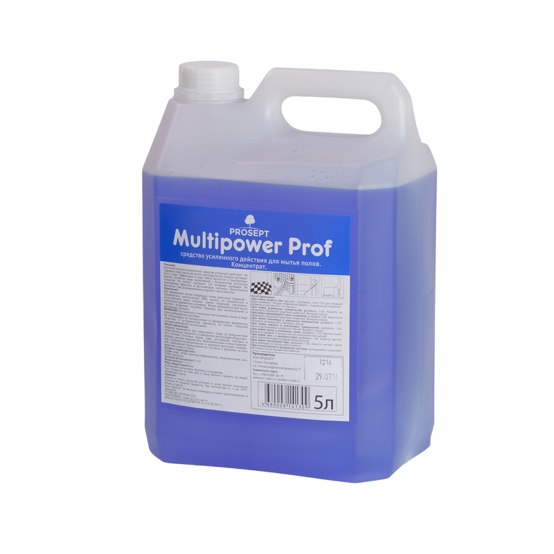 Multipower Prof Средство усиленного действия для мытья напольных покрытий Prosept, 5л